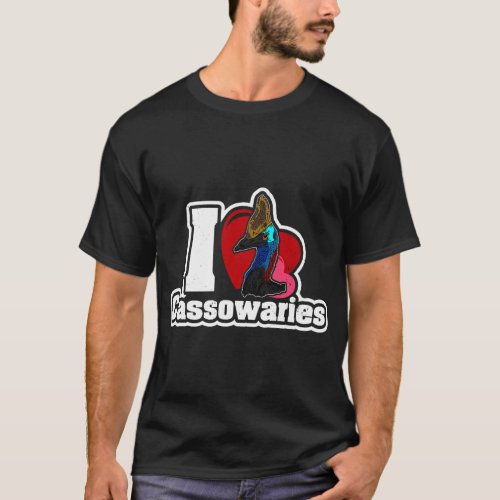 Cassowary birds biologist animals australia ornith T_Shirt