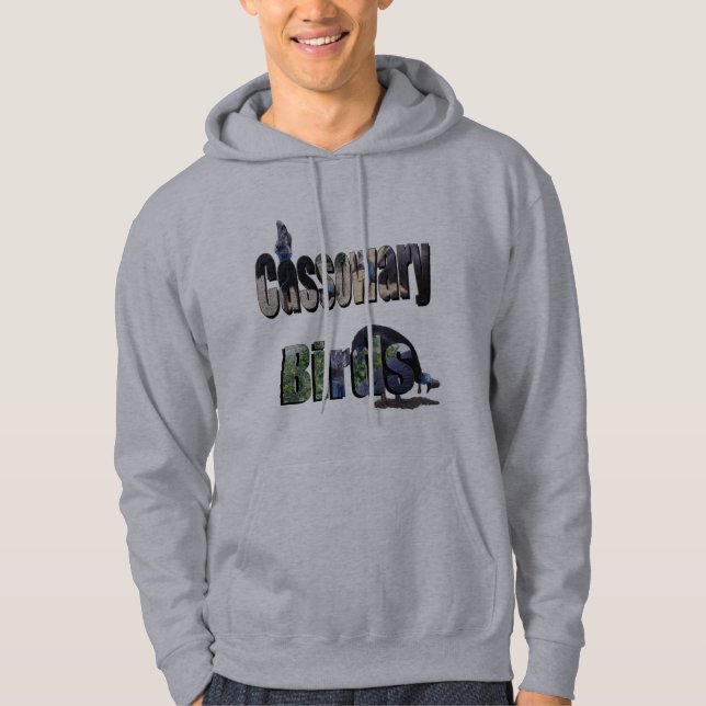 Cassowary Birds Picture Logo, Hoodie (Front)