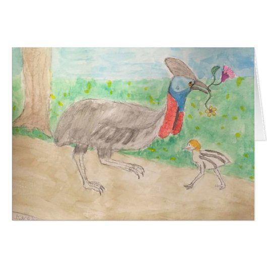 cassowary cards (Front Horizontal)