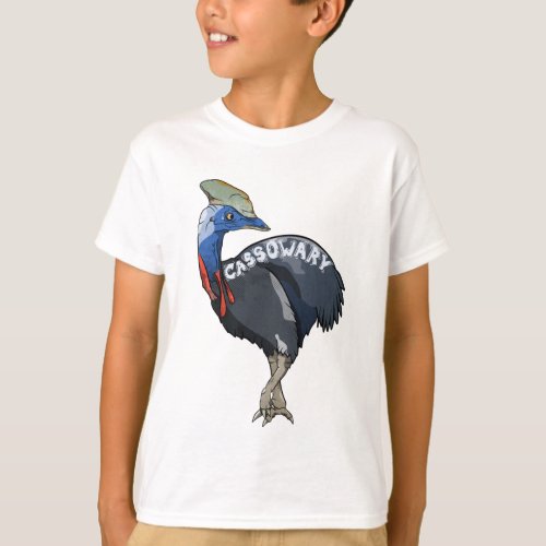 cassowary colored woth text T_Shirt