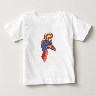 Cassowary Genuine Aboriginal Art Baby T-Shirt