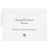 Cassowary Wildlife Card (Back Horizontal)