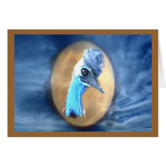 Cassowary Wildlife Card (Front Horizontal)