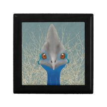 Cassowary Wooden Jewelry Keepsake Box