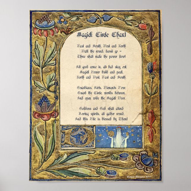 CAST a MAGICK CIRCLE CHANT Poster (Front)