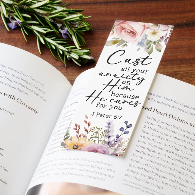 Cast All Your Anxiety 1 Peter 5:7 Bookmarks (Book)