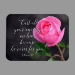 Cast all your Anxiety Christian Bible Verse Prayer Magnet