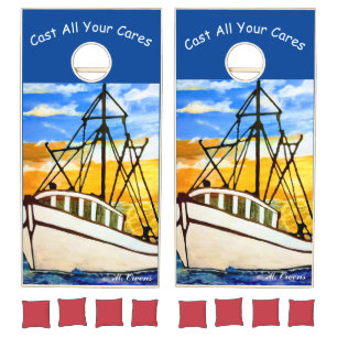 Cast All Your Cares Cornhole Set
