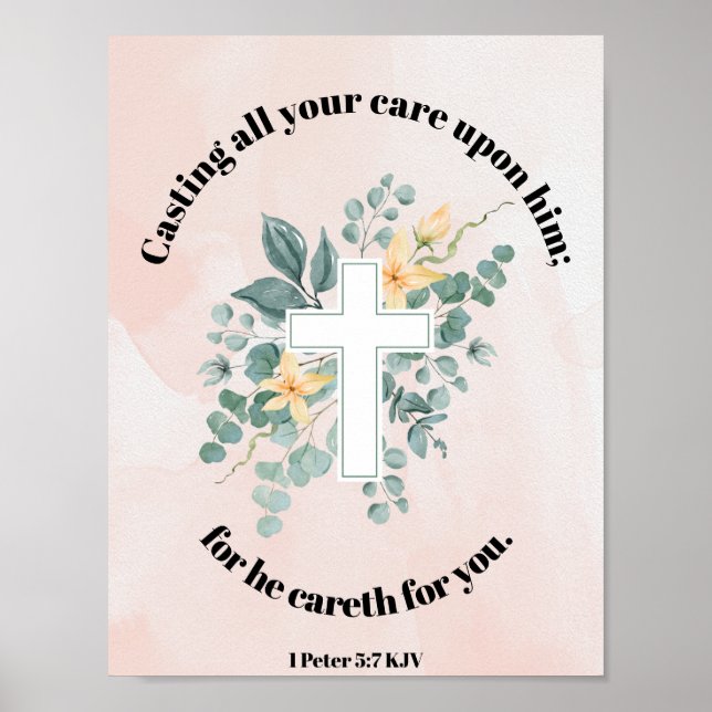 Cast All Your Cares Poster (Front)