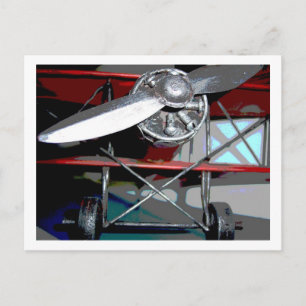 Cast Iron Airplane Postcard