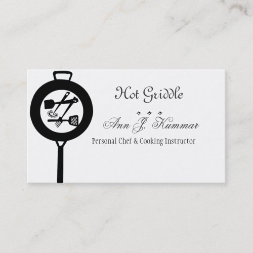 Cast Iron Chef Culinary Catering Cook Business Card
