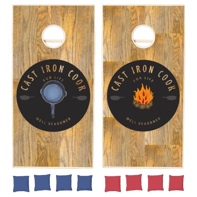 Cast Iron Cook for Life Well Seasoned Cornhole Set (Set)