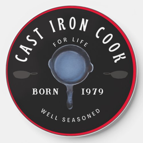 Cast Iron Cook for Life Well Seasoned Wireless Charger