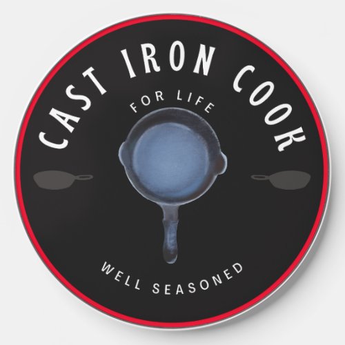 Cast Iron Cook for Life Well Seasoned Wireless Charger