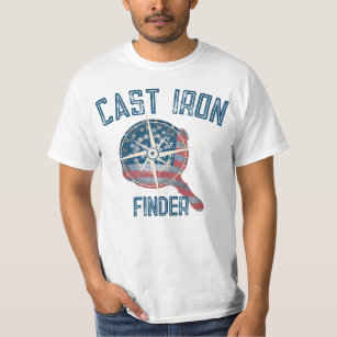Cast Iron Finder Skillet Patriotic T-Shirt 