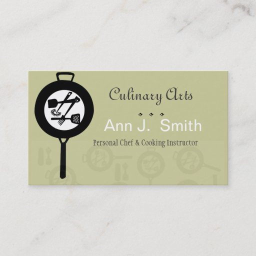 Customizable Chef Culinary Food Industry Business Cards