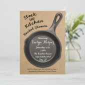 Cast Iron Stock the Kitchen Bridal Shower Invitation (Standing Front)
