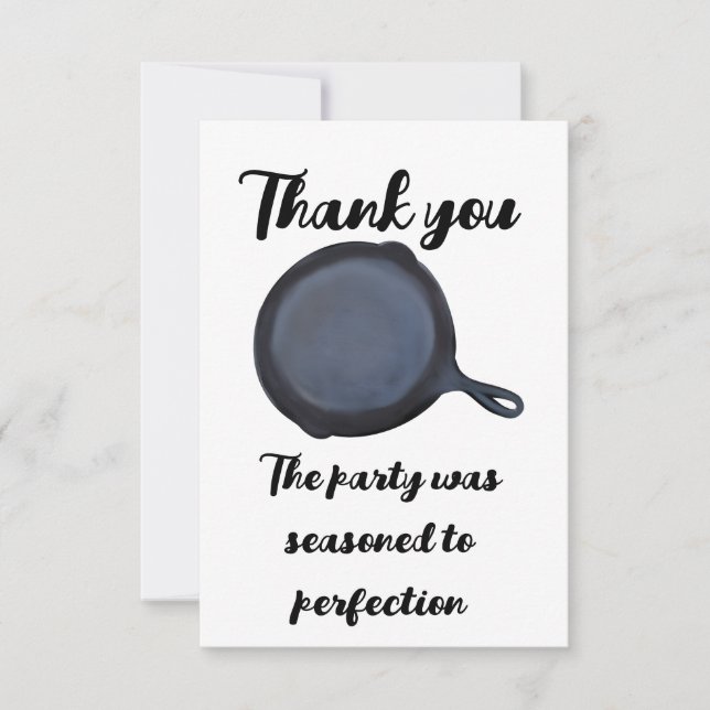 Cast Iron Thank you Note (Front)