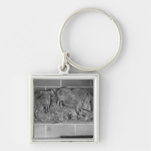 Cast of a frieze of animals from Le Roc de Sers Keychain