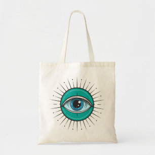 Cast off the Evil Eye Blue Tote Bag