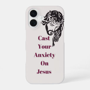 "Cast your anxiety on Jesus" IPhone 14 phone case 