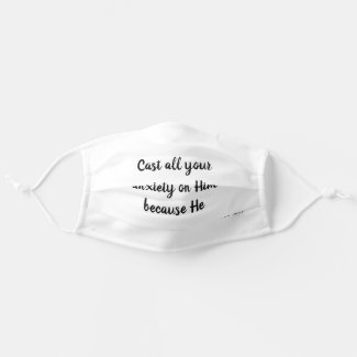 Cast your Anxiety Verse of Peace Adult Cloth Face Mask