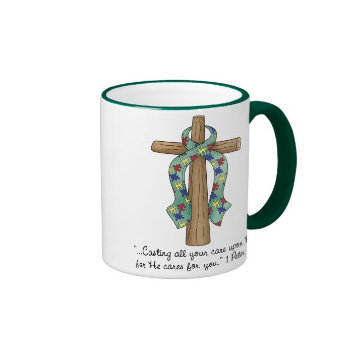 Cast Your Cares Upon Him, Autism Mug