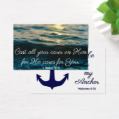 Cast Your Cares Waves Prayer Card (Desk)