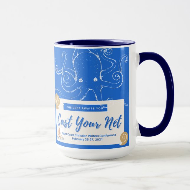 Cast Your Net Mug, art on both sides Mug (Right)