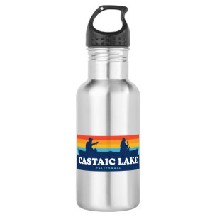 Castaic Lake California Canoe Stainless Steel Water Bottle