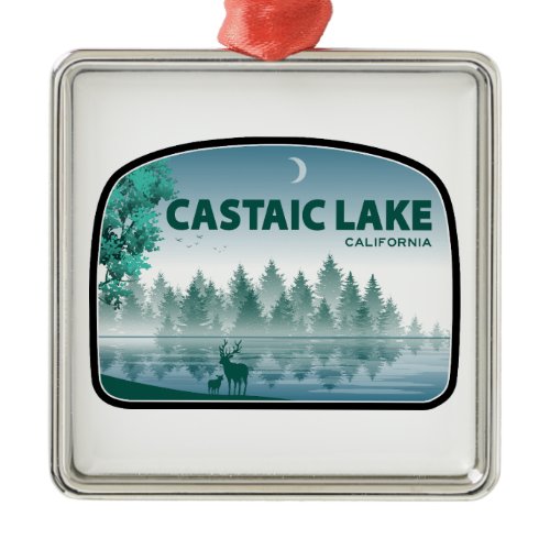Castaic Lake California Deer Metal Ornament