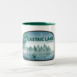 Castaic Lake California Deer Two-Tone Coffee Mug