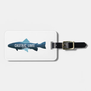 Castaic Lake California Fish Luggage Tag