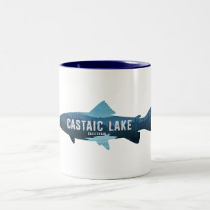 Castaic Lake California Fish Two-Tone Coffee Mug