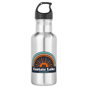 Castaic Lake California Rainbow Stainless Steel Water Bottle