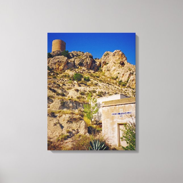 Castalla Castle Canvas Print (Front)