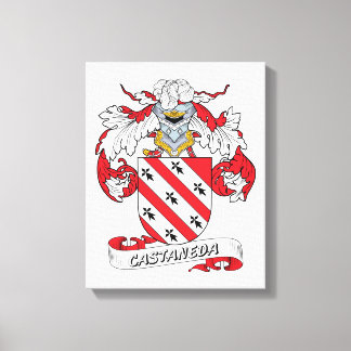 Castaneda Family Crest Canvas Print