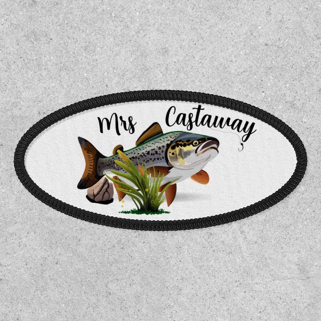 Castaway Rainbow Trout In Own Environment Patch (Front)