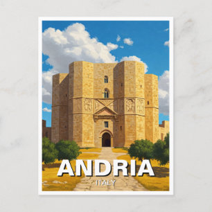 Castel del Monte Andria Italy Travel Postcard