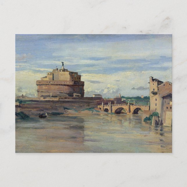 Castel Sant' Angelo and the River Tiber, Rome Postcard (Front)