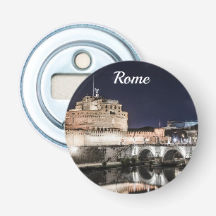 Castel Sant Angelo at night in Rome Bottle Opener