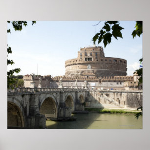 Castel Sant'Angelo is situated near the vatican, Poster