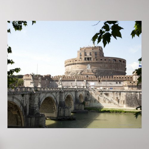 Castel SantAngelo is situated near the vatican Poster