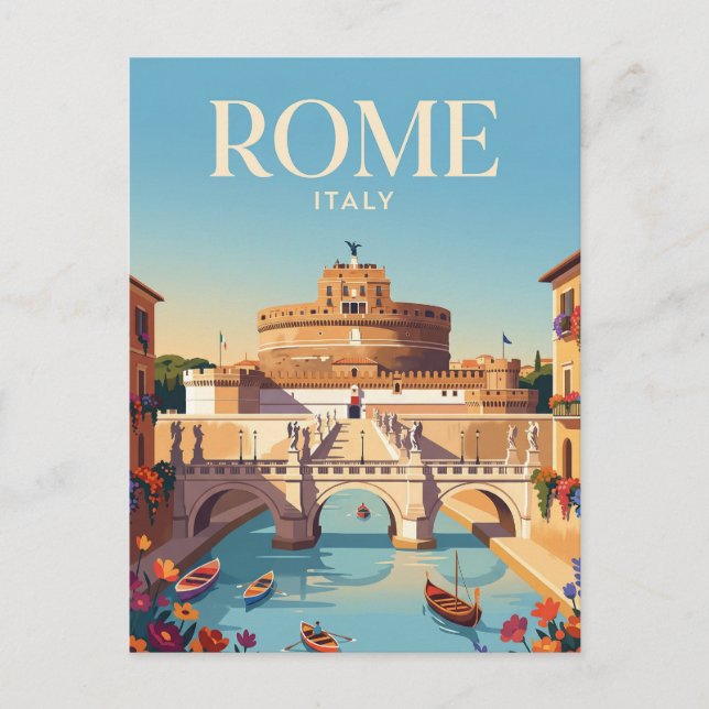 Castel Sant'Angelo Italy Postcard (Front)