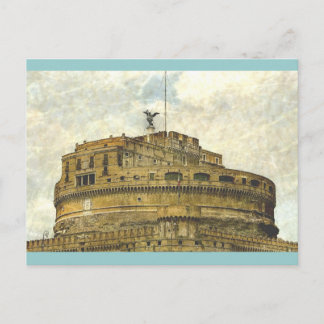 castel sant'angelo postcard