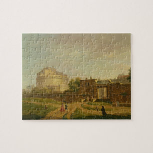 Castel Sant'Angelo, Rome, 1776 (oil on canvas) Jigsaw Puzzle