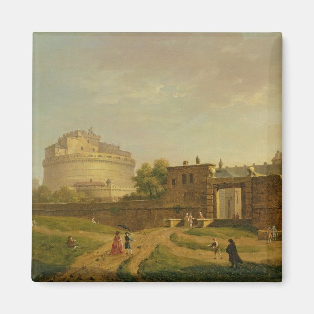 Castel Sant'Angelo, Rome, 1776 (oil on canvas) Magnet (Front)