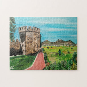 Castell de Benisanó Painting by Alfred Fox Jigsaw Puzzle