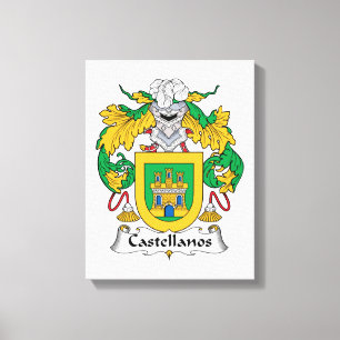 Castellanos Family Crest Canvas Print