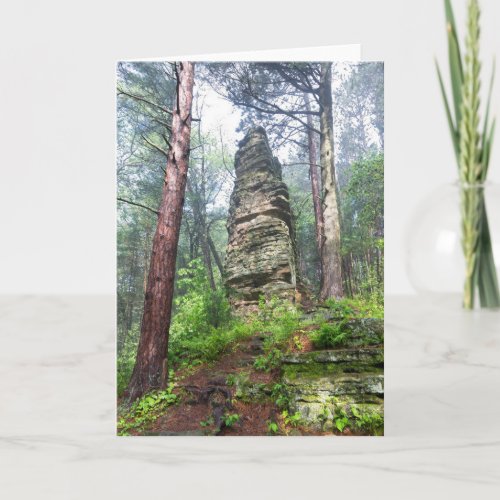 Castellated Mound in State Forest Card